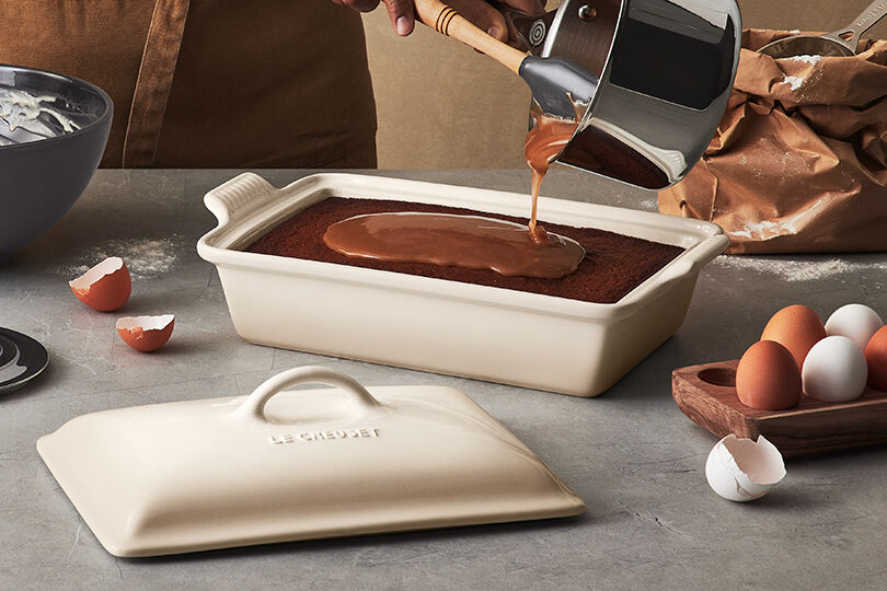 Sticky Toffee Pudding Cake with Salted Caramel Sauce | Le Creuset